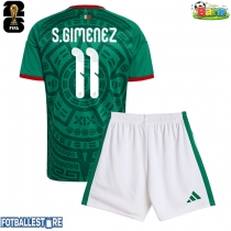 Mexico Santiago Gimenez #11 Hjemmedraktsett Barn VM 2026 Kortermet (+ Korte bukser)